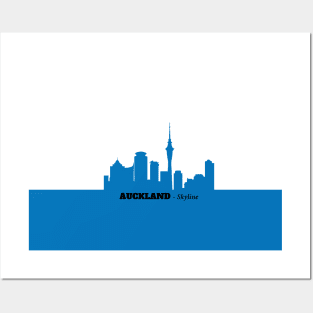 Auckland Skyline Travel Posters and Art